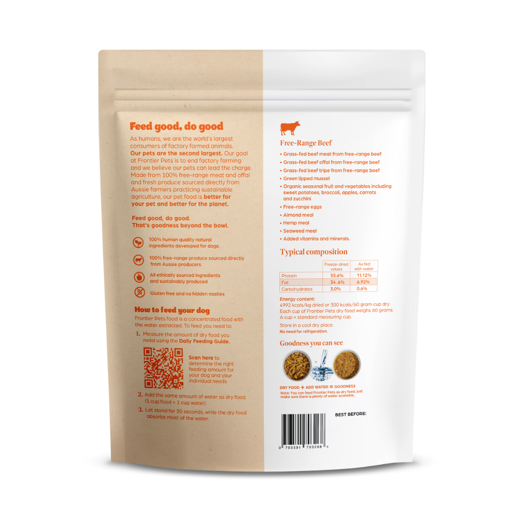 3 x 900g PUPPY COMBO | Beef + Pork + Chicken | Raw Freeze-Dried Puppy Food