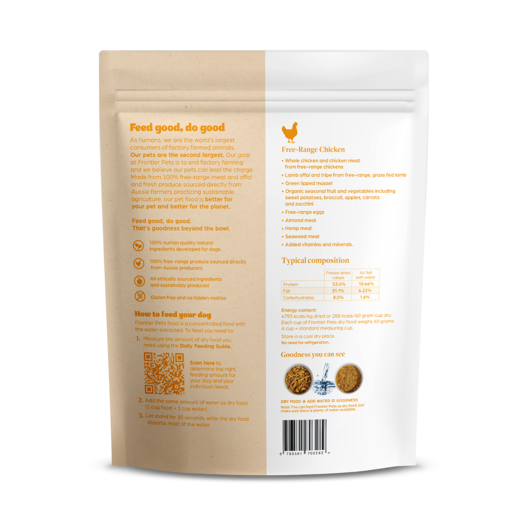 3 x 900g PUPPY COMBO | Beef + Pork + Chicken | Raw Freeze-Dried Puppy Food