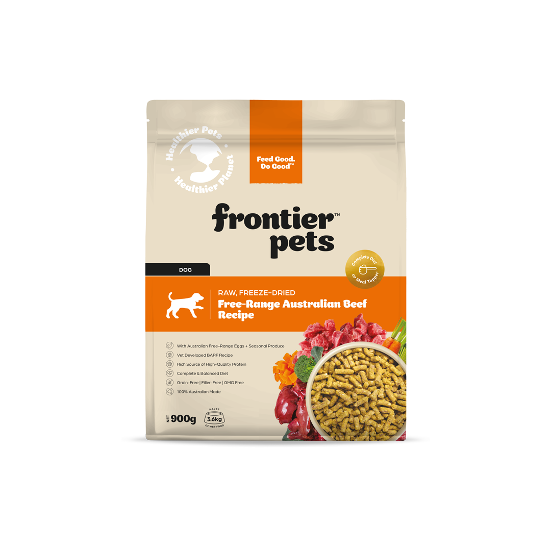 Free-Range Beef | Raw Freeze-Dried Dog Food 900g
