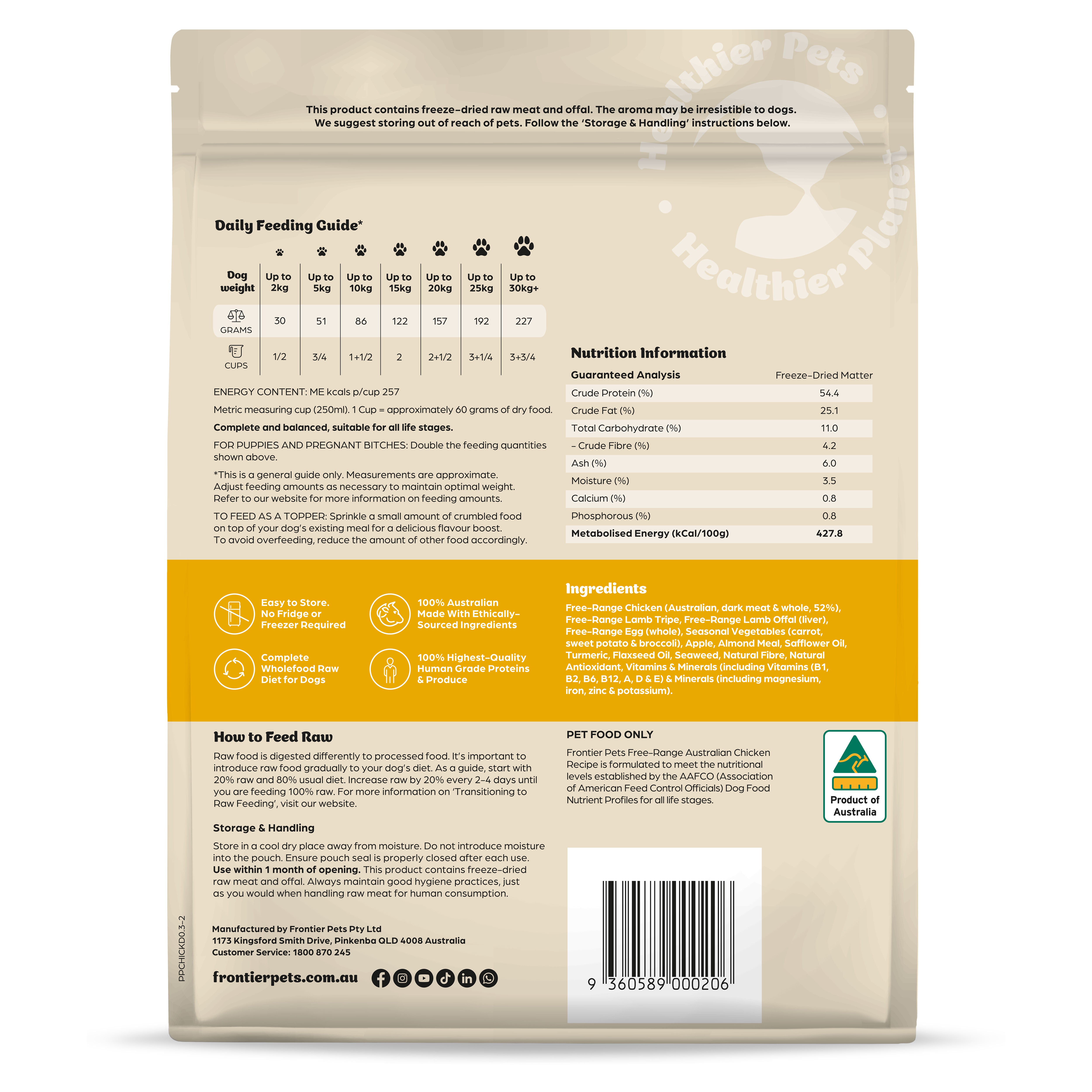 Free-Range Chicken | Raw Freeze-Dried Dog Food 300g