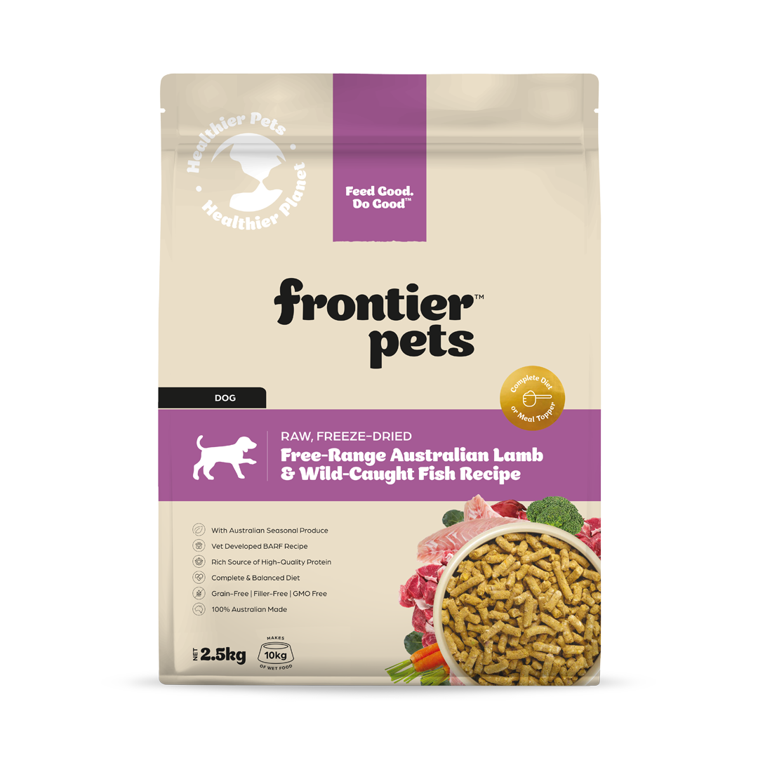Free-Range Lamb & Wild-Caught Fish | Raw Freeze-Dried Dog Food 2.5kg