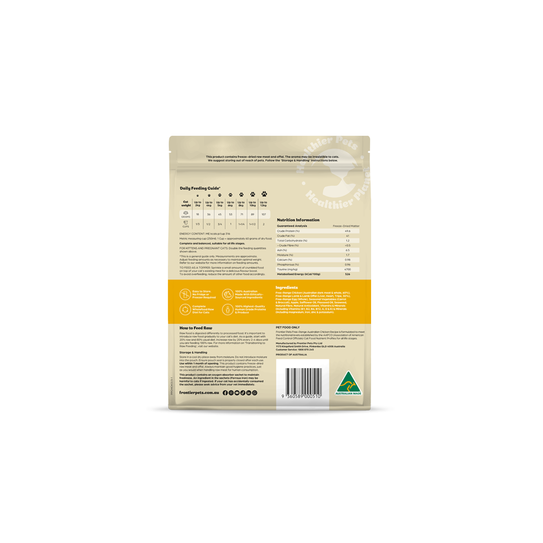 Free-Range Chicken | Raw Freeze-Dried Cat Food 300g