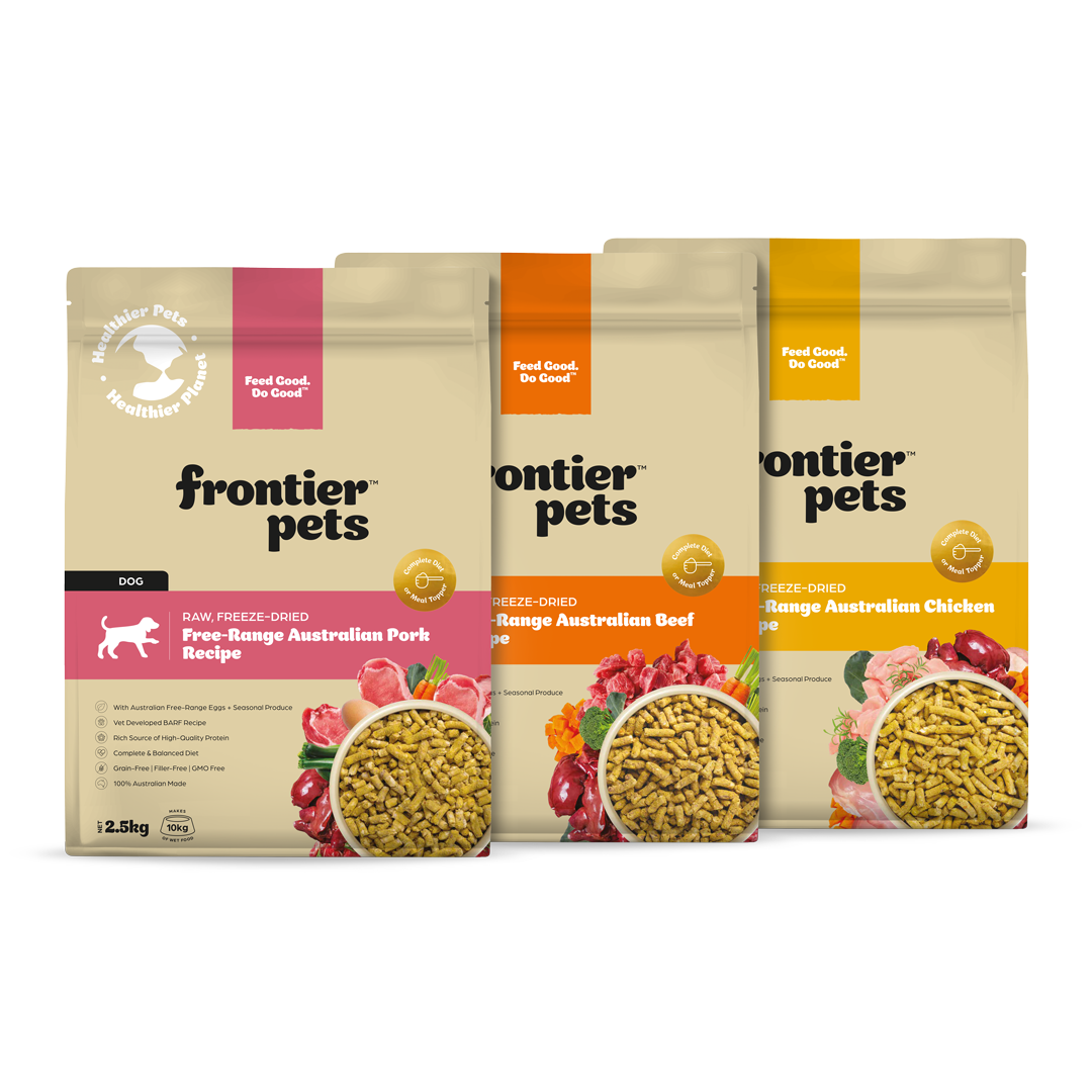 3 x 2.5kg DOG COMBO | Beef + Chicken + Pork | Raw Freeze-Dried Dog Food