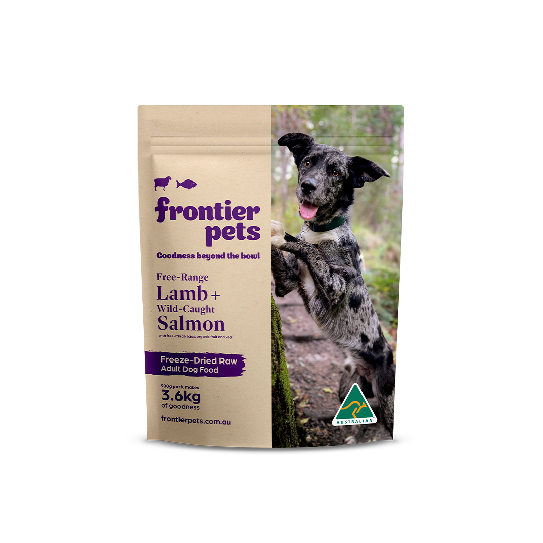 Free Range Lamb Wild Caught Salmon Raw Freeze Dried Dog Food Adult