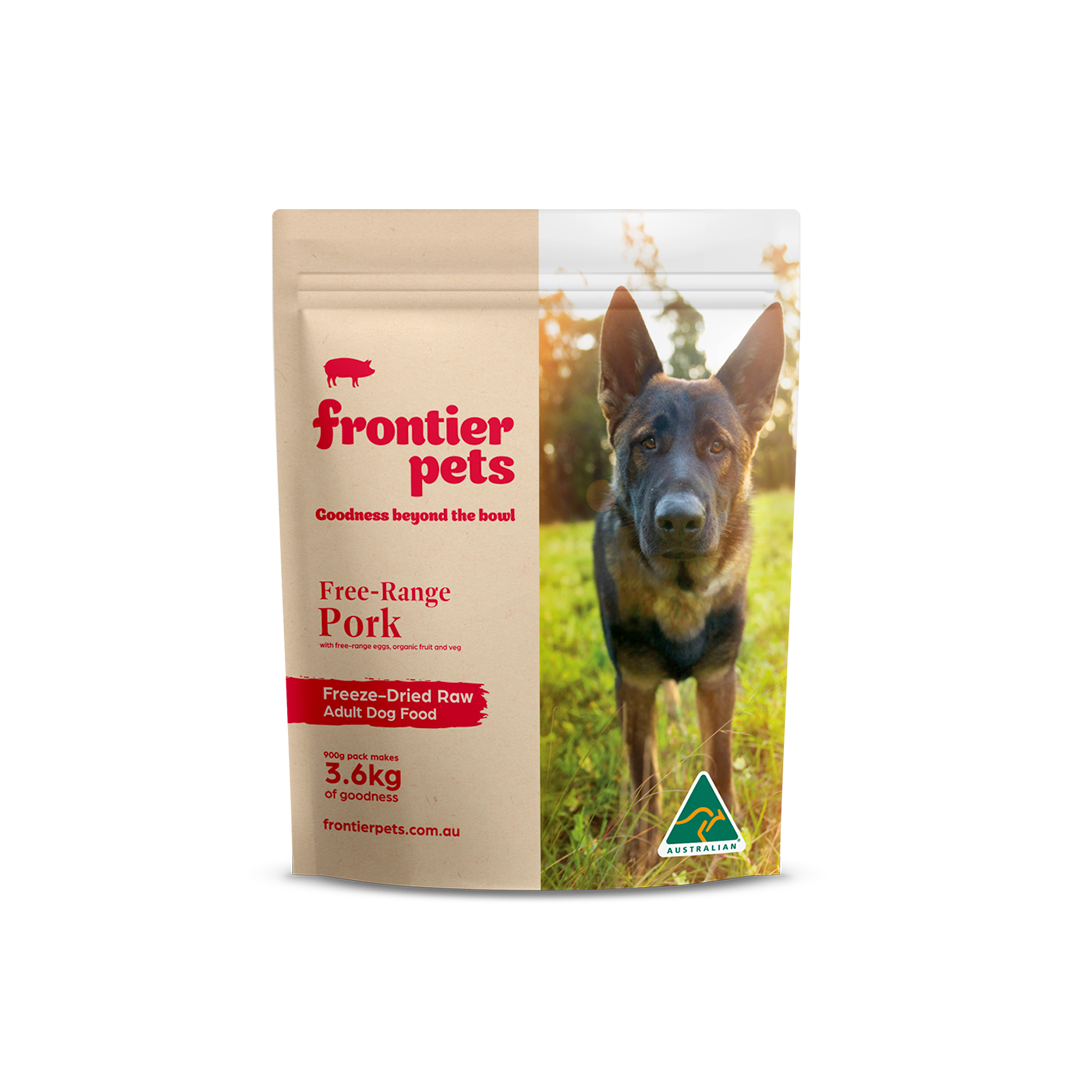 Free Range Pork Raw Freeze Dried Dog Food Adult