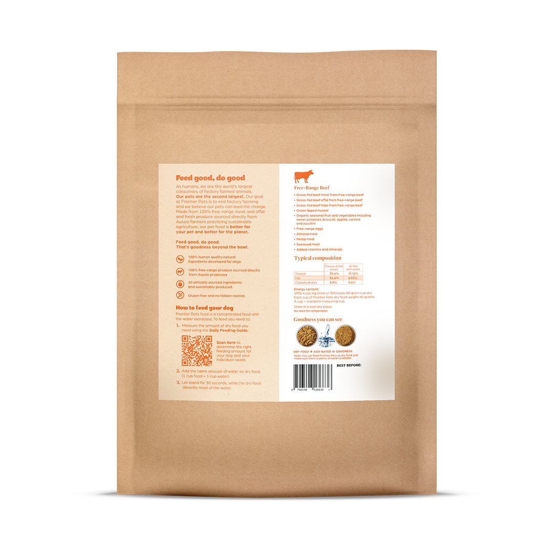 3 x 2.5kg PUPPY COMBO | Beef + Pork + Chicken | Raw Freeze-Dried Puppy Food