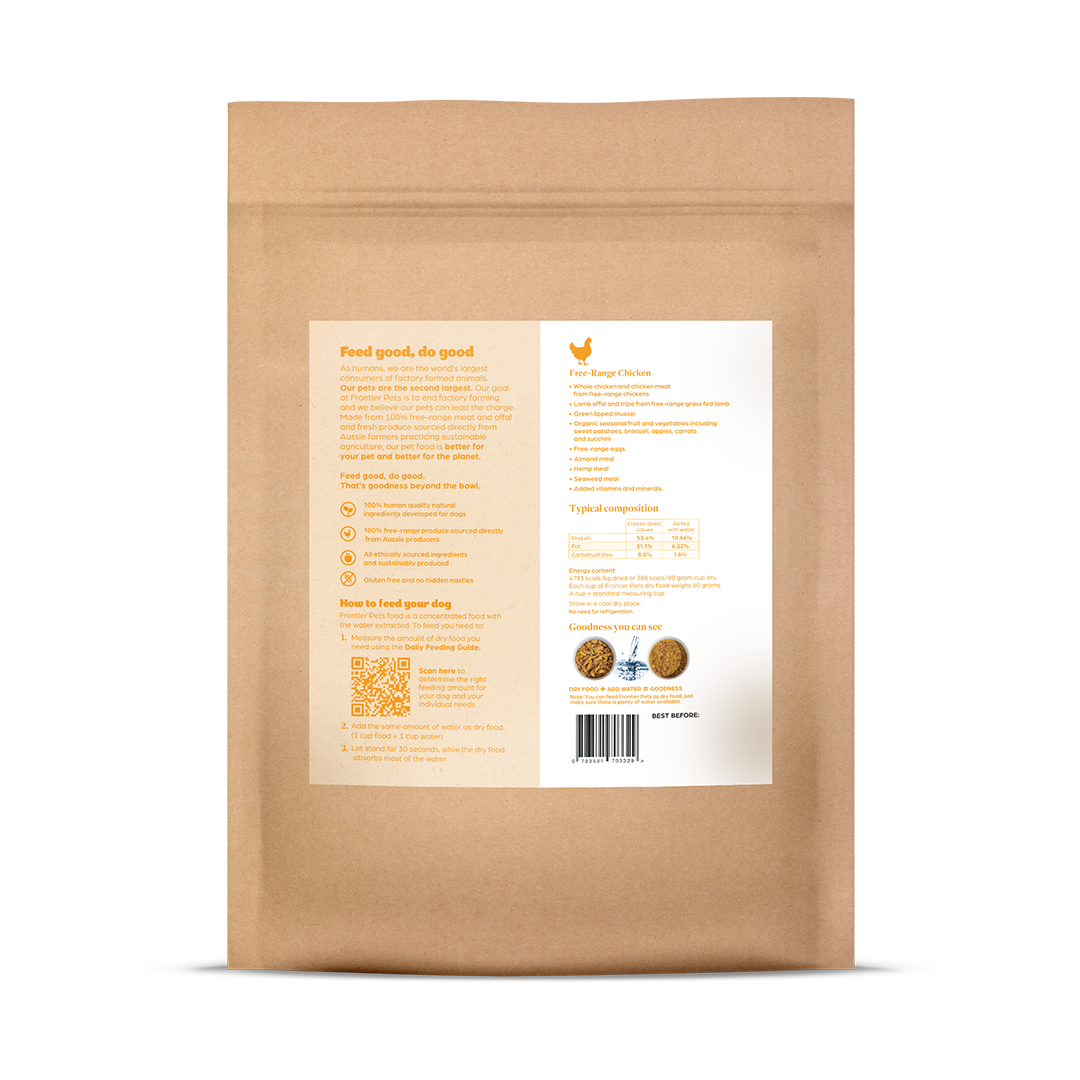 3 x 2.5kg PUPPY COMBO | Beef + Pork + Chicken | Raw Freeze-Dried Puppy Food