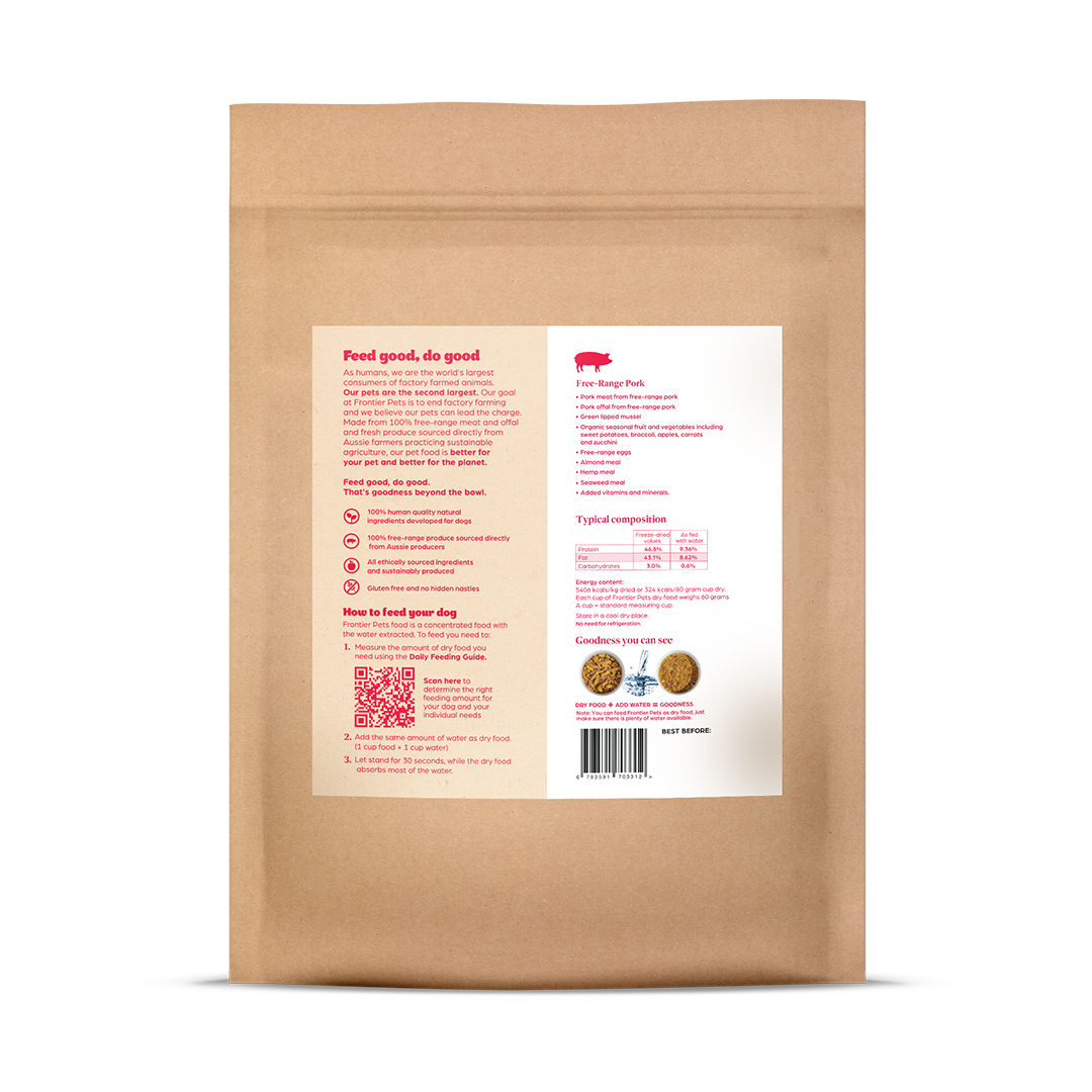 3 x 2.5kg PUPPY COMBO | Beef + Pork + Chicken | Raw Freeze-Dried Puppy Food