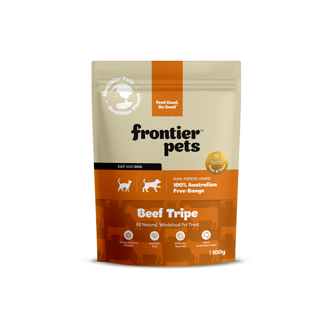 Free-Range Beef Tripe | Raw Freeze-Dried Wholefood Treats 100g