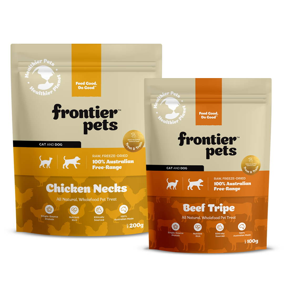 Pet Treat Combo | Chicken Necks + Beef Tripe
