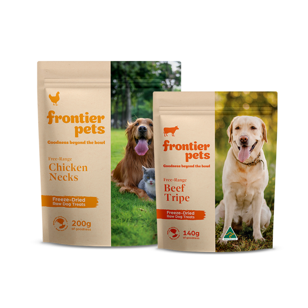 Frontier Pets Treats Combo_Beef Tripe_Chicken_Necks