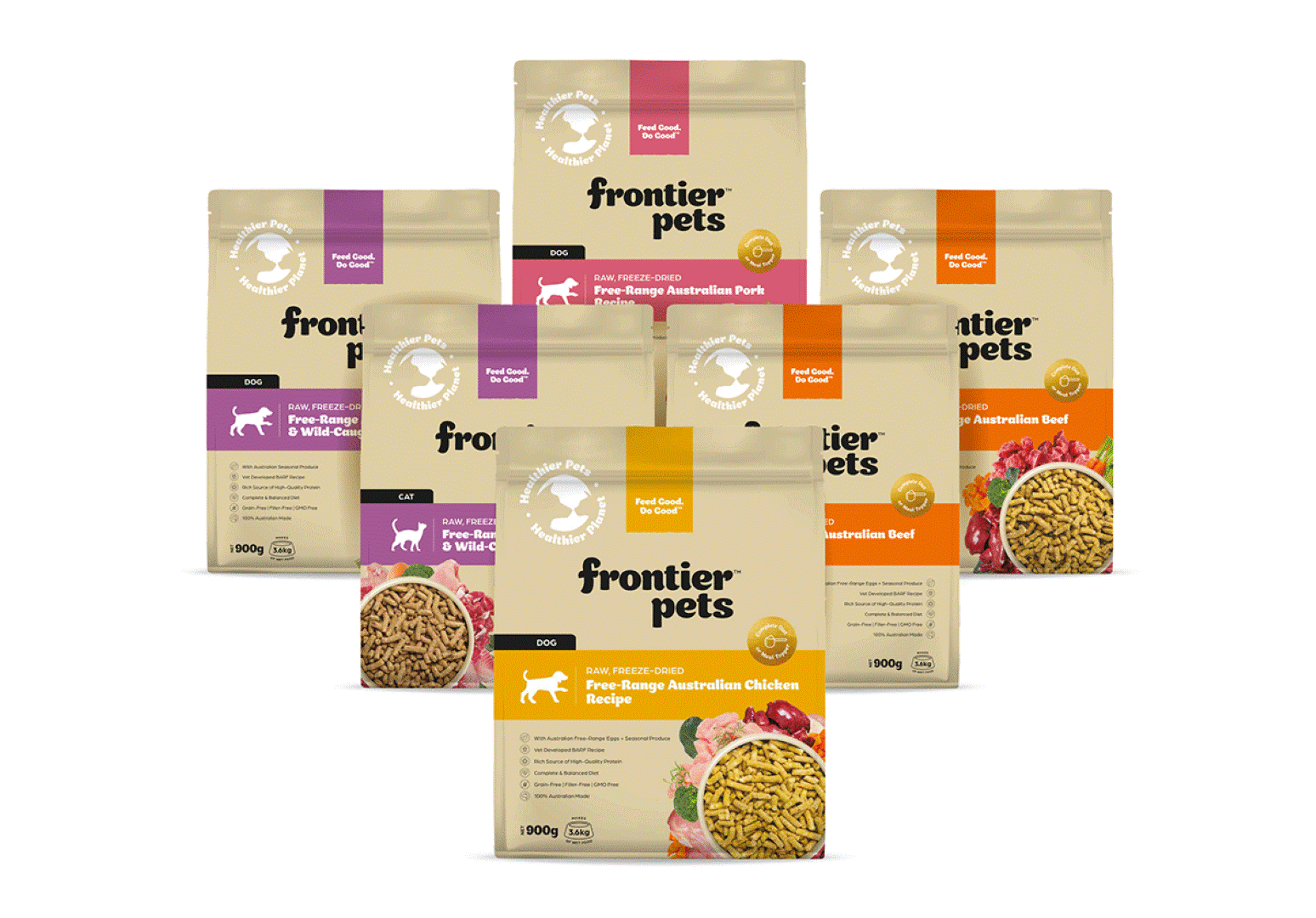 Frontier pets new packaging