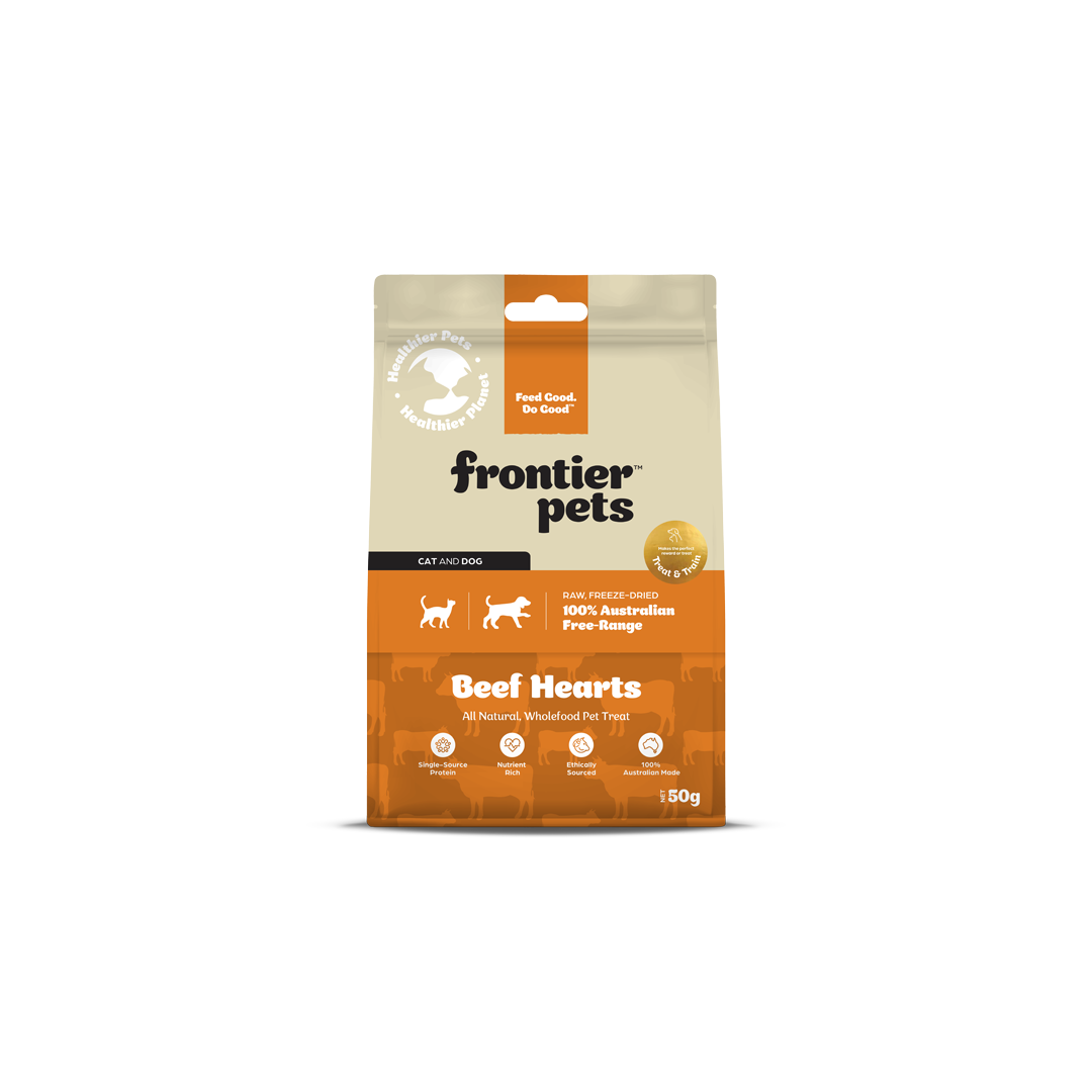 Free-Range Beef Hearts | Raw Freeze-Dried Wholefood Treats 50g